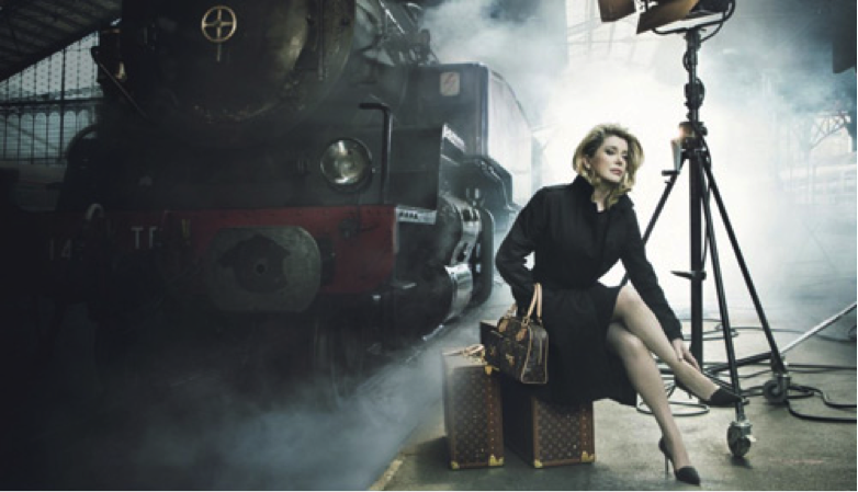 Catherine Deneuve Modeling for Louis Vuitton