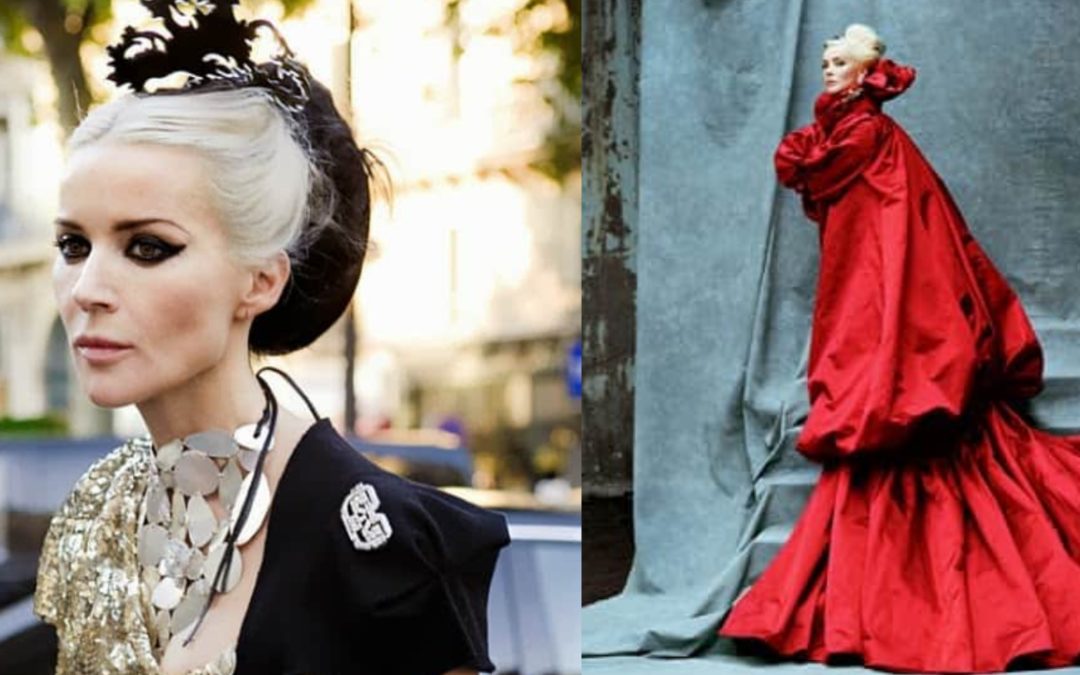 Though only 47, Daphne Guinness Deserves Recognition for her Unique Sense of Style and Self.( You know she is going to continue this for many years)
